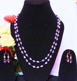 2 Leyar Blue Crystal Necklace