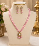 Blush Pearl Kundan Necklace Set
