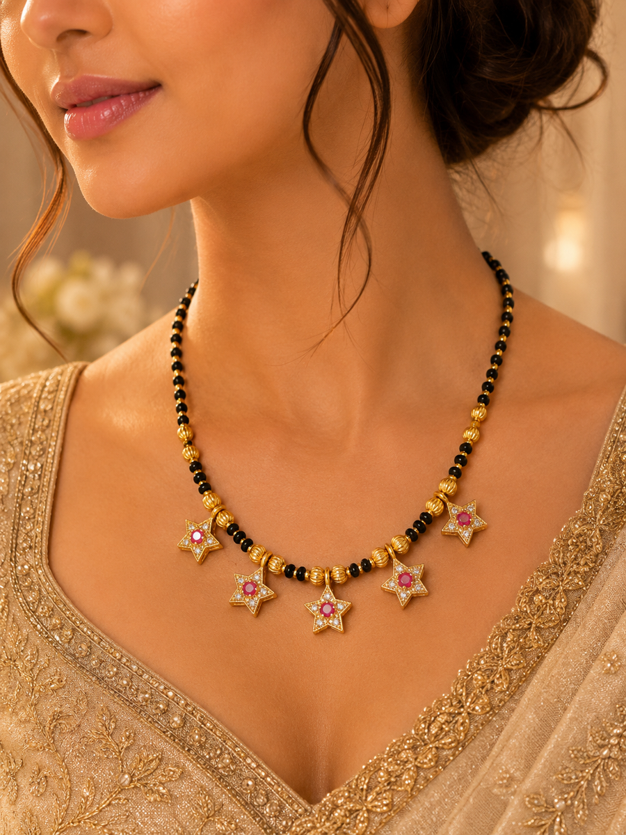 Star Charm Designer Mangalsutra