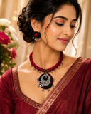 MAROON HASLI NECKLACE