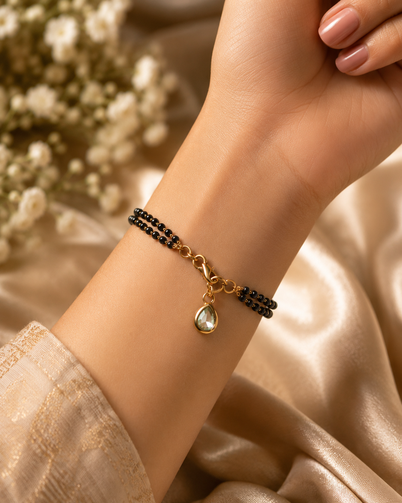 Kundan Drop Hand Mangalsutra