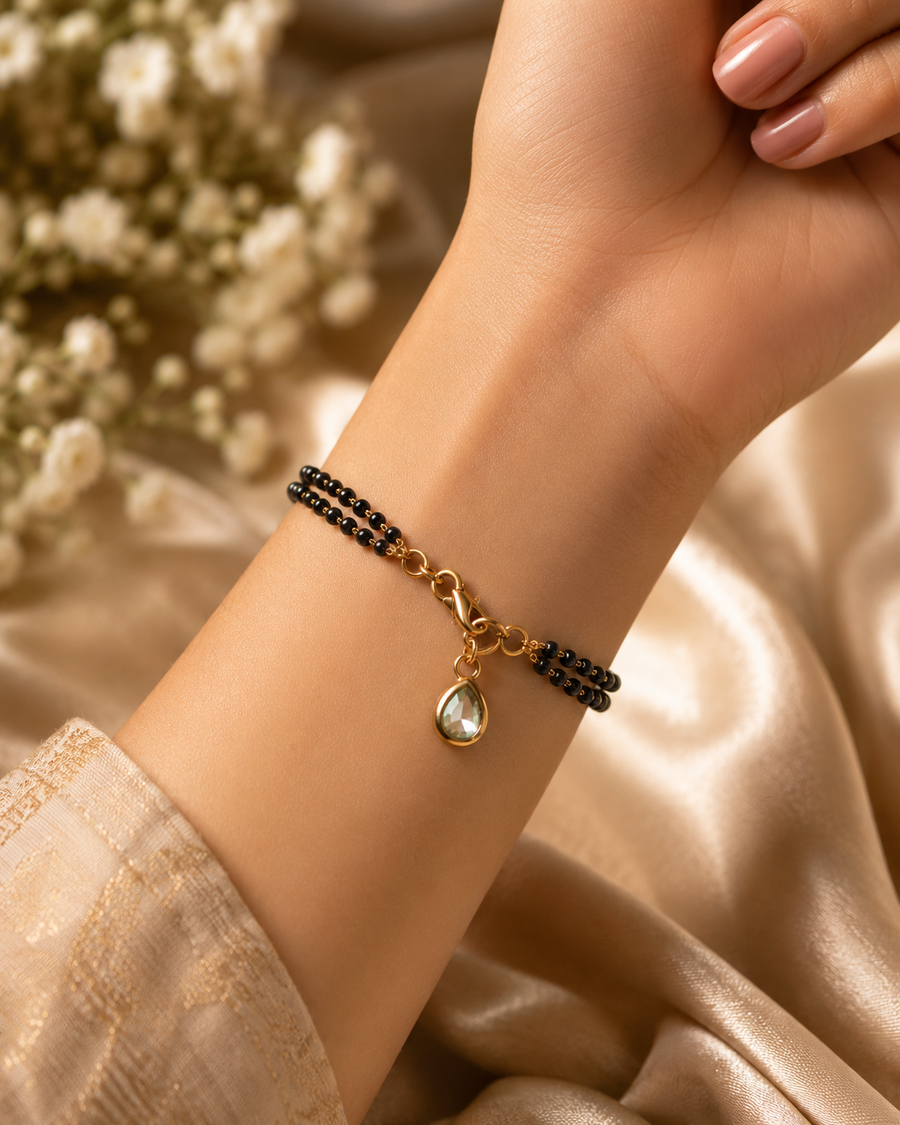 Kundan Drop Hand Mangalsutra