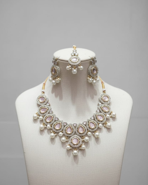 DROP SHEP KUNDAN NECKLACE