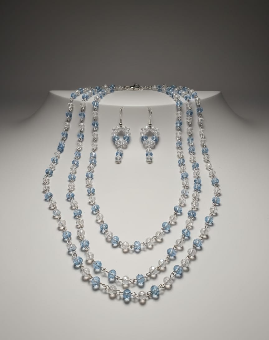 3 Leyar Crystal Beads Necklace