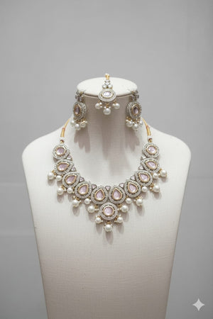 DROP SHEP KUNDAN NECKLACE