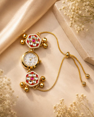Royal Kundan Watch Bracelet