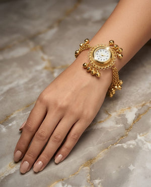Sunburst Ghungroo Watch Bracelet