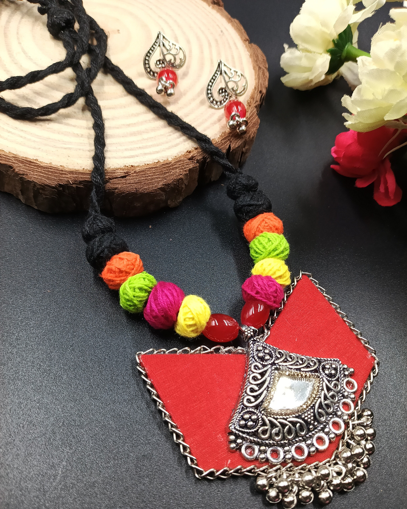 COTTAN BEADS WITH OXIDE JEWELLERY