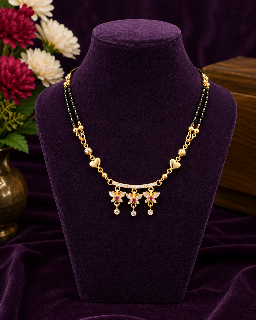 Floral Charm Mangalsutra